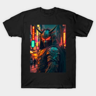 Samurai in cyberpunk style T-Shirt